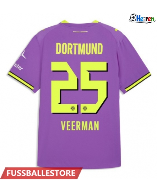 Günstige Borussia Dortmund Joey Veerman #25 3rd trikot 2026-27 Kurzarm